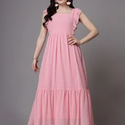 aayu Ruffled Georgette Maxi Dress-image-28