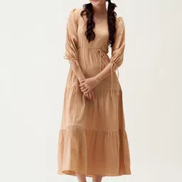 AASK Tiered Fit and Flare Midi Dress-image-99