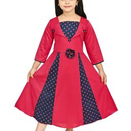 BAESD Girls Polka Dots Print Maxi Dress-image-24