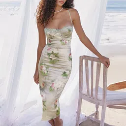 StyleCast x Revolte Floral Print Sleeveless Bodycon Dress-43
