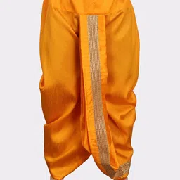 SHIWAM ETHNIX Men Gathered Or Pleated Cotton Silk Dhoti Pants With Gotta Patti Border-picture-47