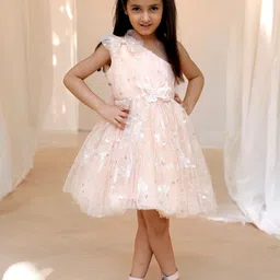 Fayon Kids Net Fit & Flare Midi Dress-38