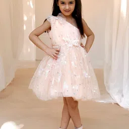 Fayon Kids Net Fit & Flare Midi Dress-image-77