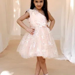 Fayon Kids Net Fit & Flare Midi Dress-image-72