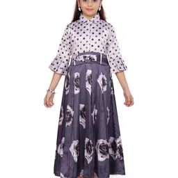 BAESD Girls Floral Printed Fit & Flare Midi Dress-picture-57