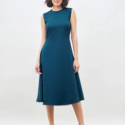 SALT ATTIRE Sleeveless A-Line Midi Dress-46