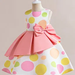StyleCast x Revolte Girls Polka Dot Printed Gown Midi Dress-55