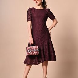 TBOJ Women Net A-Line Midi Dress-picture-5