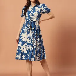 The Dry State Women Floral Print Shirt Midi Dress-picture-51