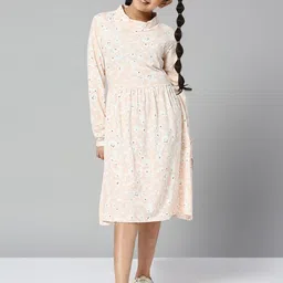 JUSTICE Girls Floral Print A-Line Midi Dress-picture-12