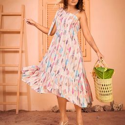 Curvy Lane Printed Cotton A-Line Midi Dress-picture-53