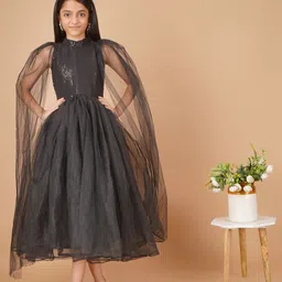 Unique Designers Girls Fit and Flare Midi Dress-image-7