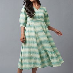 W Empire Midi Cotton Dress-image-51
