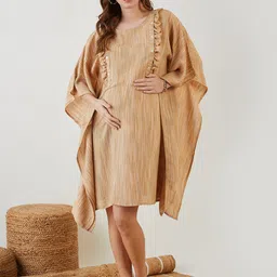 The Kaftan Company Ruffled Maternity Kaftan Dress-image-87