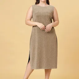 Curvy Lane Sleeveless Blingy A-Line Midi Dress-picture-19
