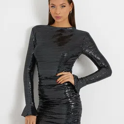 GUESS Embellished Bodycon Mini Dress-image-9