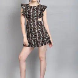 PRETTY LOVING THING Animal A-Line Mini Dress-10