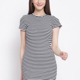 Global Republic Striped T-shirt Mini Dress-image-27
