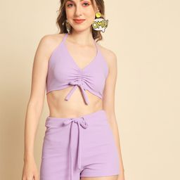 BAESD Halter Neck Tie Up Detailed Co-Ords-image-26