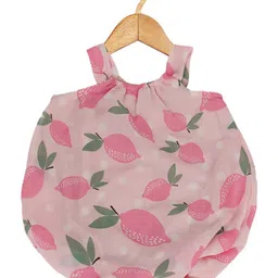 Creative Kids Infant Girls Conversational Printed Balloon Dress With Attached Bodysuit-picture-1