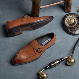 Alberto Torresi Men Leather Formal Monk Shoes-image-57