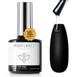 Modelones Matte Effect Long Lasting Soak Off UV & LED Cured Gel Nail Polish 10ml- Top Coat-13