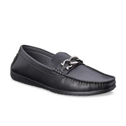 Duke Men Black PU Loafers-image-36