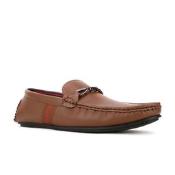 Bata Men Brown PU Loafers-55
