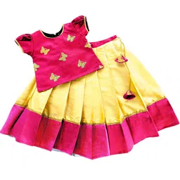 STANWELLS KIDS Girls Printed Ready to Wear Lehenga &-image-67