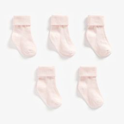 mothercare Girls Solid Count Of 5 Socks-image-1