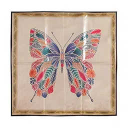 CASA-NEST Abstract Print Cotton Rectangle Shaped Bed Server Food Mat-19