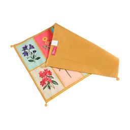 India Circus by Krsnaa Mehta 6 Pieces Yellow Printed Cotton Table Placemats-image-59