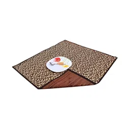 CASA-NEST Coffee Brown Abstract Print Table Place Mat-26