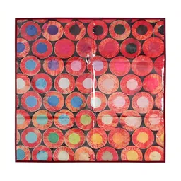CASA-NEST Geometric Printed Square-Shaped Waterproof Bed Server Mat-10