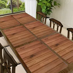 REVEXO Brown 6 Pieces Waterproof Table Placemats-63