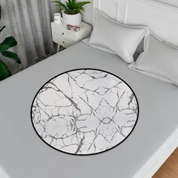 Kuber Industries Grey Set of 2 Marble Design Table Placemats-42