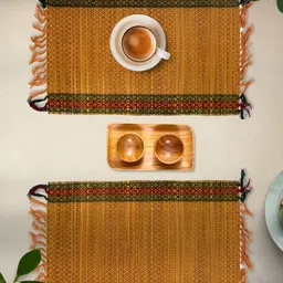 Peepul Tree  Set Of 2 Rust Grass Table Placemats-image-10