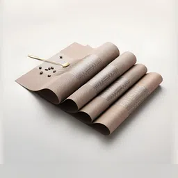 Wosta Brown 4 Pieces Waterproof Anti Slip Rectangle Table Placemats-22