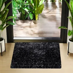 Kuber Industries Grey Set Of 3 Textured Doormats-0