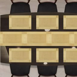 Wosta Beige 7 Pieces Textured Rectangular Table Placemats-15