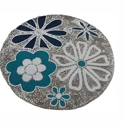 PURINA'S Grey & Blue Dining Table Beaded Placemat-15