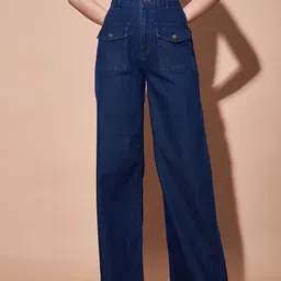 SASSAFRAS BASICS Women Clean Look No Fade High-Rise Jeans-image-47