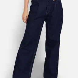 AngelFab Women Relaxed Fit Mid-Rise Cotton Jeans-picture-7