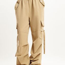 FREAKINS Women Tapered Fit High-Rise Clean Look Stretchable Cargo Jeans-image-89
