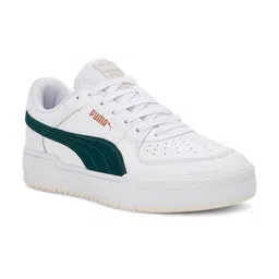 Puma White Perforations Leather CA Pro Suede FS Sneakers-image-12
