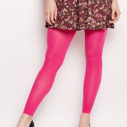 Lebami Women Pink Solid Footless Stockings-image-70