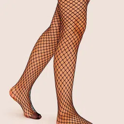 VAGHBHATT High Waisted Fishnet Stockings-image-35