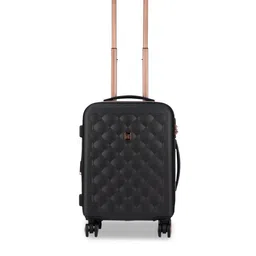 IT luggage Black Textured Hard-Sided Cabin Trolley Suitcases-49