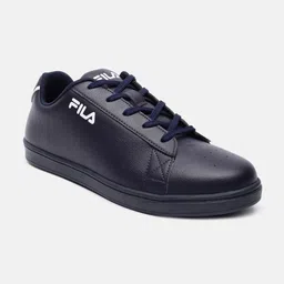 FILA Men Blue PU Sneakers-image-3