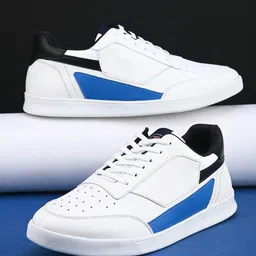 Mast & Harbour Men Blue Round Toe Comfort Insole Sneakers-23